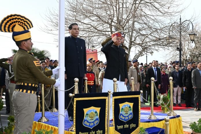75th Republic Day-Governor hoisted the tricolor on the ridge-tatkal samachar